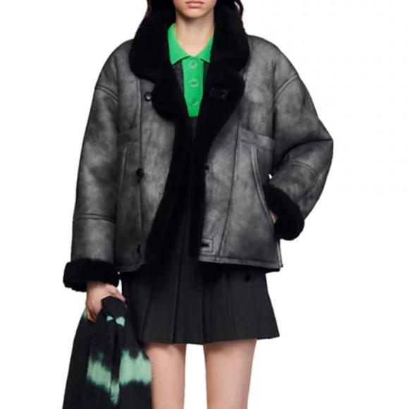 Selina Shearling Coat - Picture 1 of 7